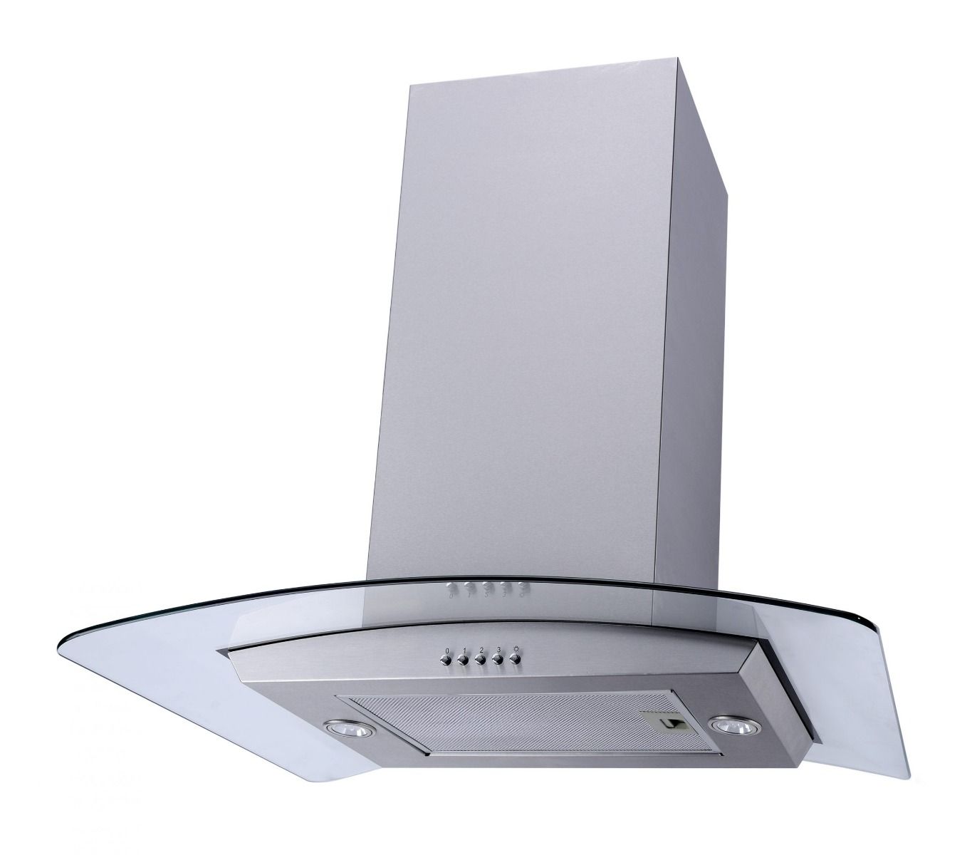 Falco 60Cm Island Curved Glass Extractor Fan FAL-60-IS60A - Simply ...